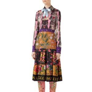 Gucci Tiger Print Dress
